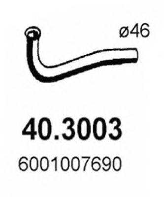 Труба выхлопного газа ASSO 40.3003