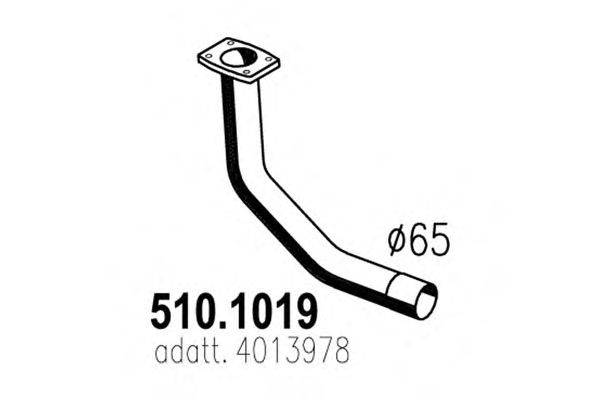 Труба выхлопного газа IMASAF 753901