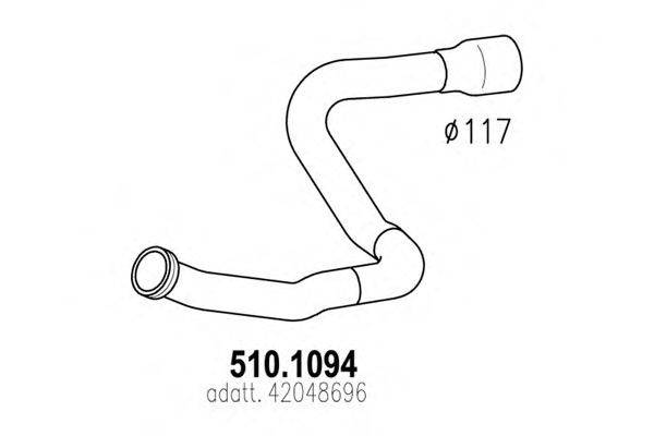 Труба выхлопного газа IMASAF 758802