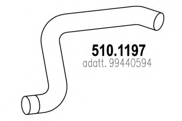 Труба выхлопного газа ASSO 5101197