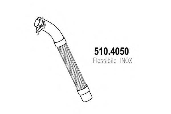 Гофрированная труба, выхлопная система ASSO 5104050