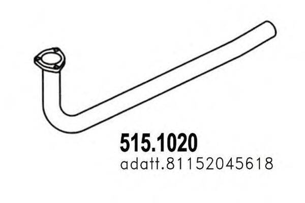 Труба выхлопного газа ASSO 515.1020