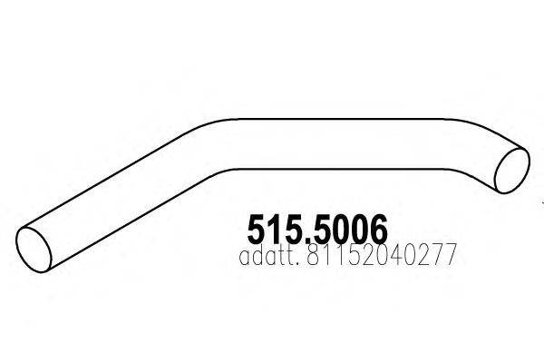 Труба выхлопного газа ASSO 515.5006