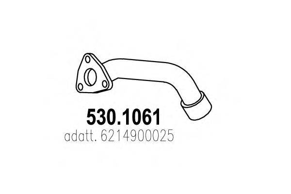 Труба выхлопного газа ASSO 530.1061
