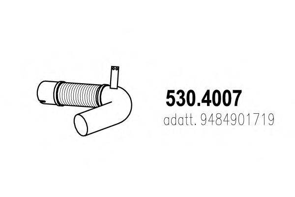 Гофрированная труба, выхлопная система ASSO 530.4007