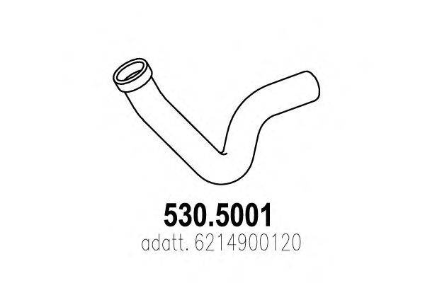 Труба выхлопного газа ASSO 530.5001