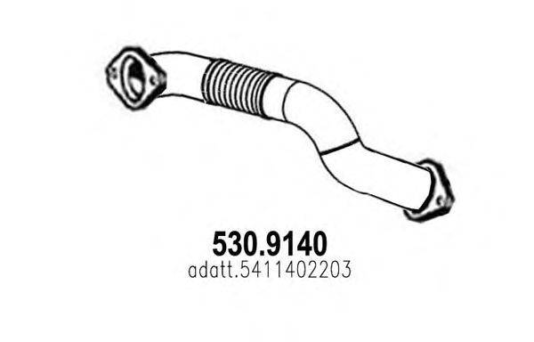 Труба выхлопного газа ASSO 530.9140