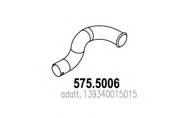 Труба выхлопного газа ASSO 575.5006