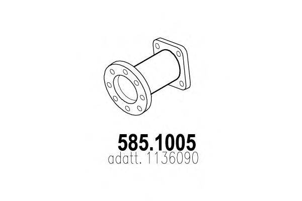 Труба выхлопного газа ASSO 585.1005
