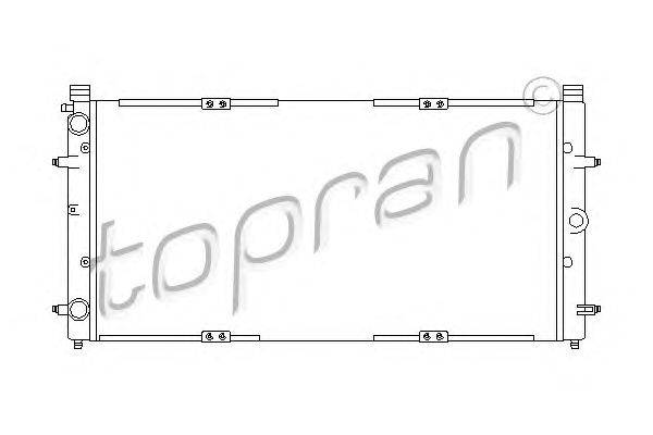 Радиатор, охлаждение двигателя TOPRAN 105 746