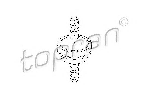Клапан, усилитель тормозного механизма TOPRAN 206111