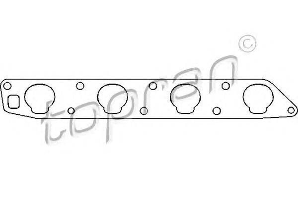 Прокладка, впускной коллектор TOPRAN 201 691