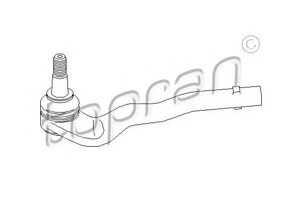 Наконечник поперечной рулевой тяги TOPRAN 407 721