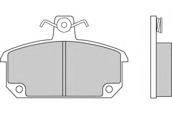 Комплект тормозных колодок, дисковый тормоз E.T.F. 20672