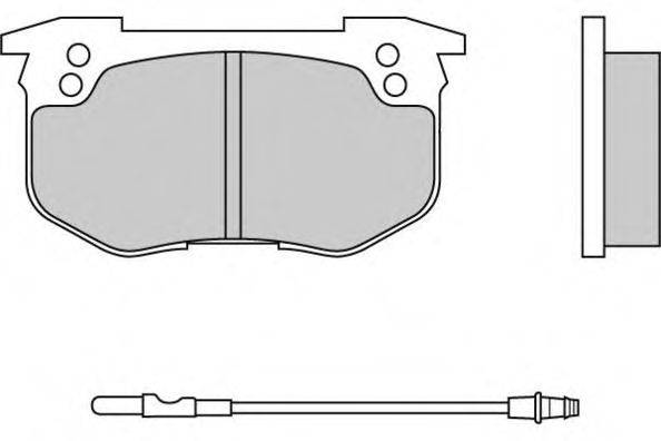 Комплект тормозных колодок, дисковый тормоз E.T.F. 12-0160