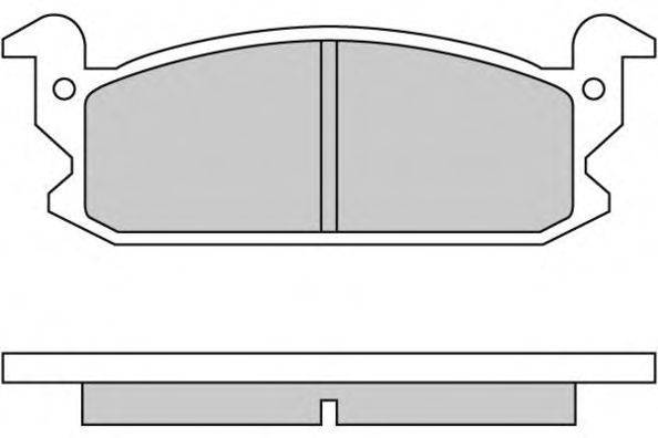 Комплект тормозных колодок, дисковый тормоз E.T.F. 12-0280