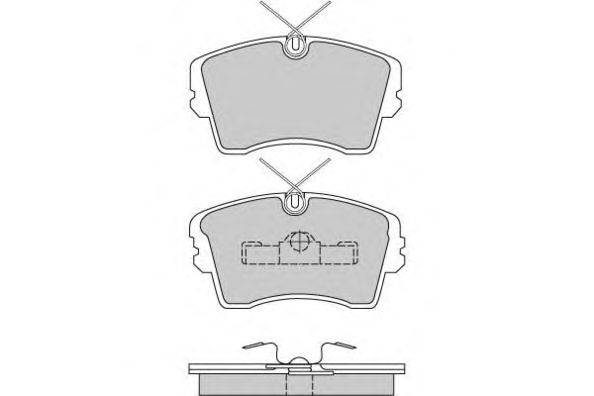 Комплект тормозных колодок, дисковый тормоз E.T.F. 20977
