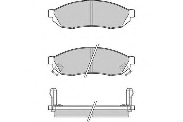 Комплект тормозных колодок, дисковый тормоз E.T.F. 12-0290