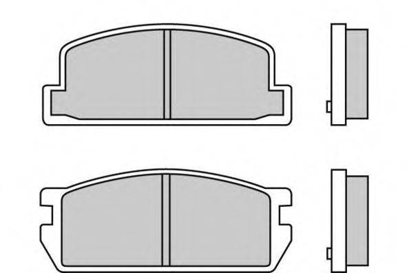 Комплект тормозных колодок, дисковый тормоз E.T.F. 20954