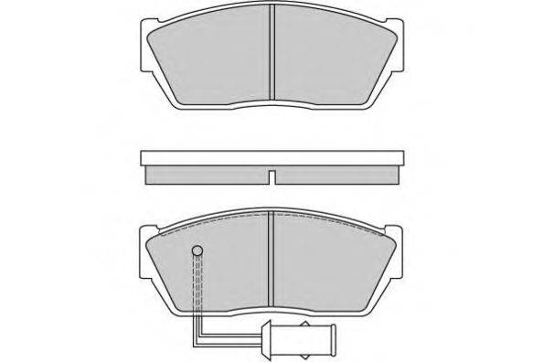 Комплект тормозных колодок, дисковый тормоз E.T.F. 12-0355