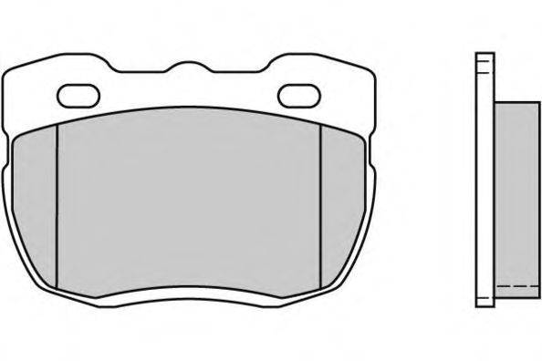 Комплект тормозных колодок, дисковый тормоз E.T.F. 12-0402