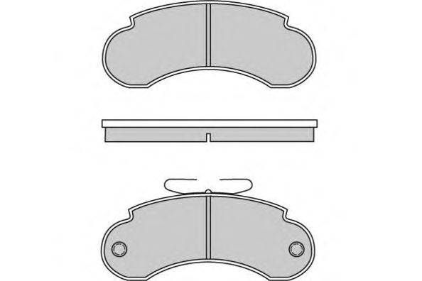 Комплект тормозных колодок, дисковый тормоз E.T.F. 20933