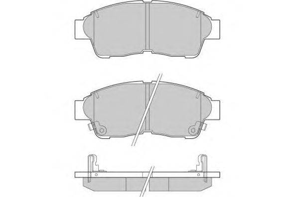 Комплект тормозных колодок, дисковый тормоз E.T.F. 12-0526