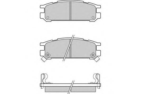 Комплект тормозных колодок, дисковый тормоз E.T.F. 21704