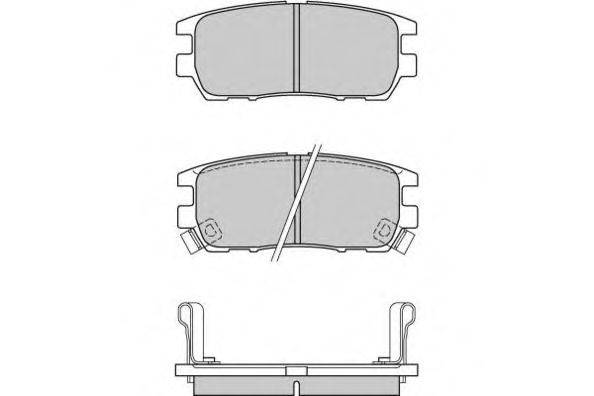 Комплект тормозных колодок, дисковый тормоз E.T.F. 120574