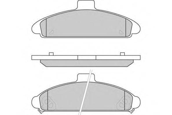 Комплект тормозных колодок, дисковый тормоз E.T.F. 12-0579