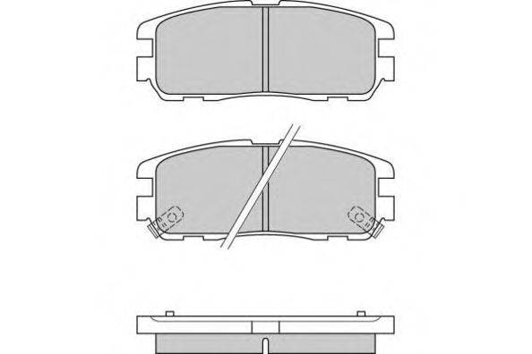 Комплект тормозных колодок, дисковый тормоз E.T.F. 12-0581