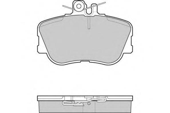 Комплект тормозных колодок, дисковый тормоз AP LP881