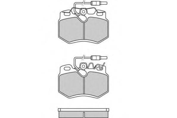 Комплект тормозных колодок, дисковый тормоз E.T.F. 120603