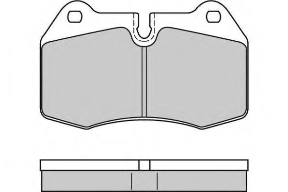 Комплект тормозных колодок, дисковый тормоз E.T.F. 120660