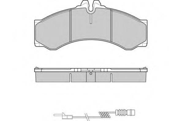 Комплект тормозных колодок, дисковый тормоз E.T.F. 12-0681