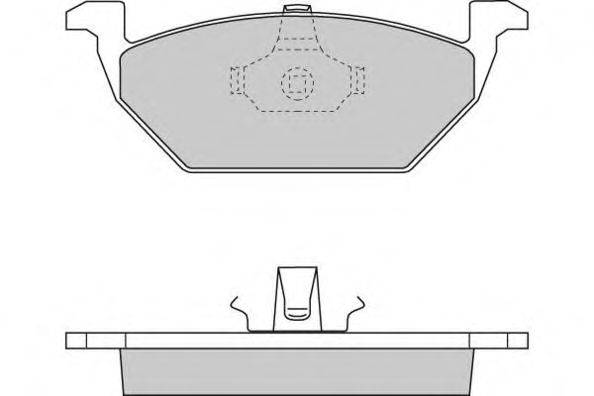 Комплект тормозных колодок, дисковый тормоз E.T.F. 12-0712