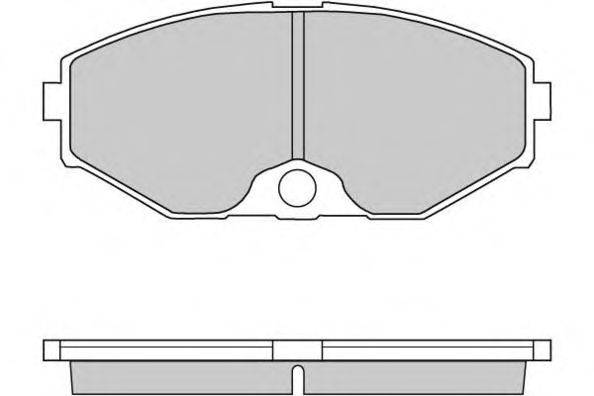 Комплект тормозных колодок, дисковый тормоз E.T.F. 23184