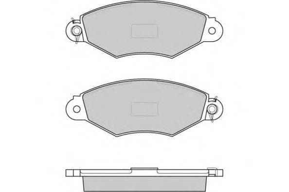 Комплект тормозных колодок, дисковый тормоз E.T.F. 21980