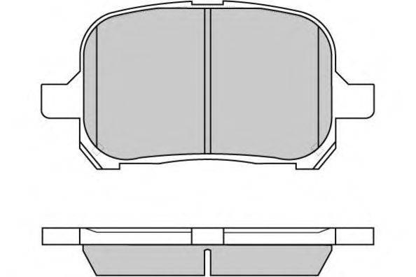 Комплект тормозных колодок, дисковый тормоз E.T.F. 120761