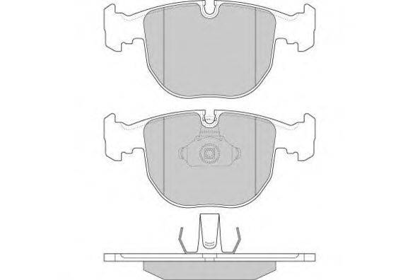 Комплект тормозных колодок, дисковый тормоз E.T.F. 21642