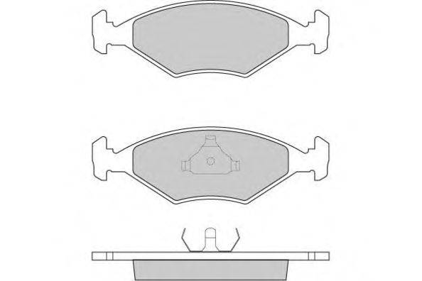Комплект тормозных колодок, дисковый тормоз E.T.F. 12-0822