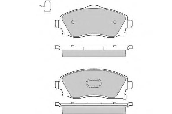 Комплект тормозных колодок, дисковый тормоз E.T.F. 120915