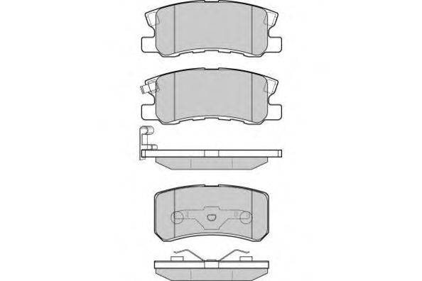 Комплект тормозных колодок, дисковый тормоз E.T.F. 23583