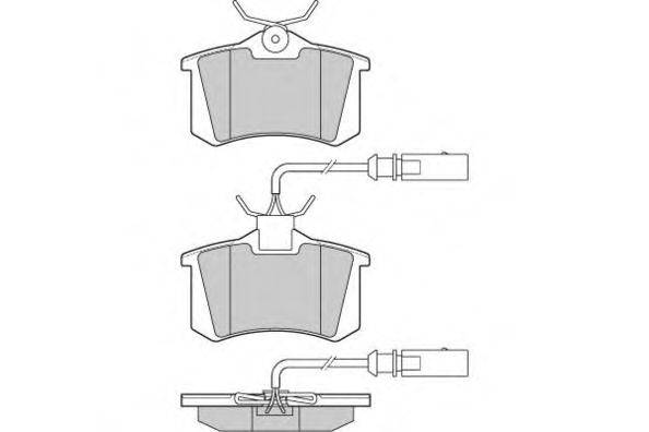 Комплект тормозных колодок, дисковый тормоз E.T.F. 12-0982
