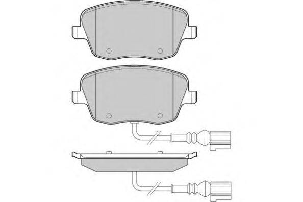 Комплект тормозных колодок, дисковый тормоз E.T.F. 12-1013