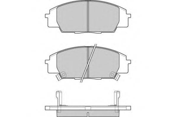 Комплект тормозных колодок, дисковый тормоз E.T.F. 12-1077