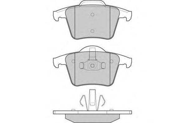 Комплект тормозных колодок, дисковый тормоз E.T.F. 12-1110