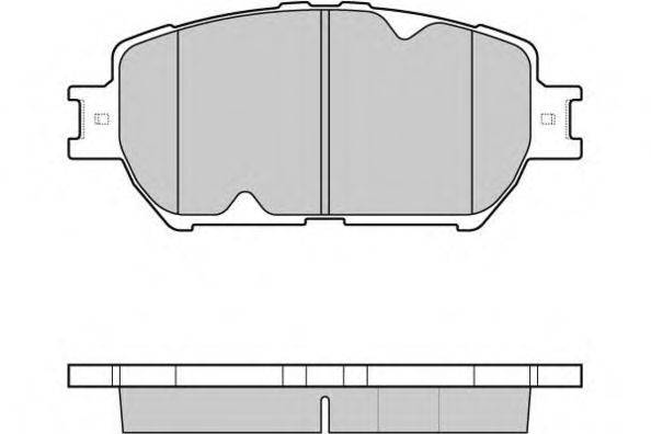 Комплект тормозных колодок, дисковый тормоз E.T.F. 12-1126