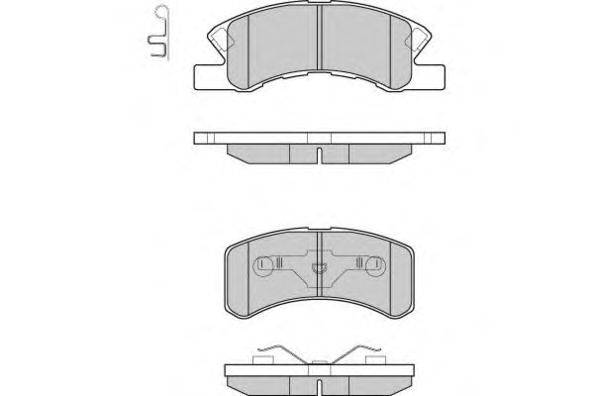 Комплект тормозных колодок, дисковый тормоз E.T.F. 24229