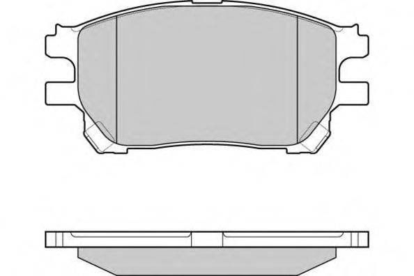 Комплект тормозных колодок, дисковый тормоз E.T.F. 23759